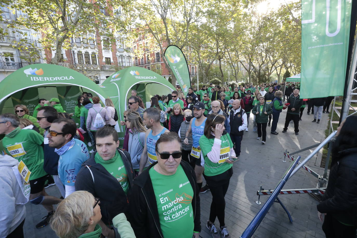 Fotos: La marcha contra el cáncer llena Valladolid de verde