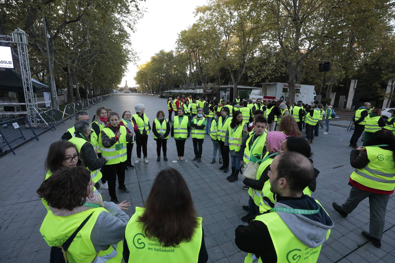 Fotos: La marcha contra el cáncer llena Valladolid de verde