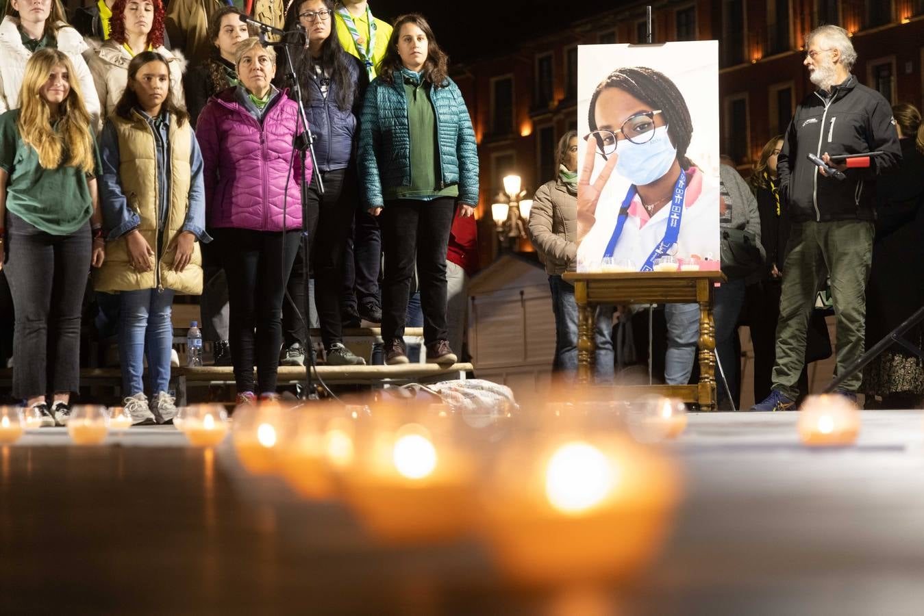 Fotos: Homenaje a Teresa Rodríguez, la enfermera vallisoletana asesinada en Bruselas