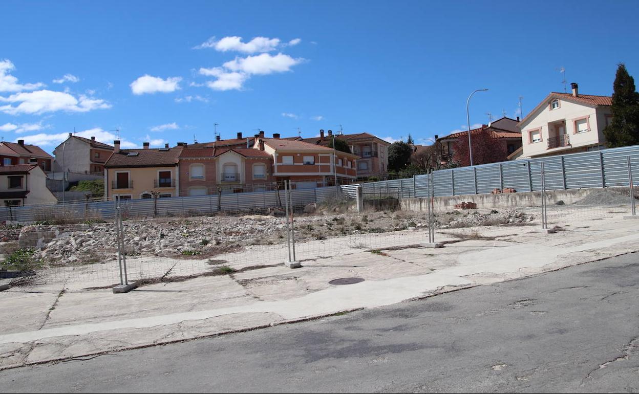 Parcela donde se construirá el centro de salud de Cuéllar.