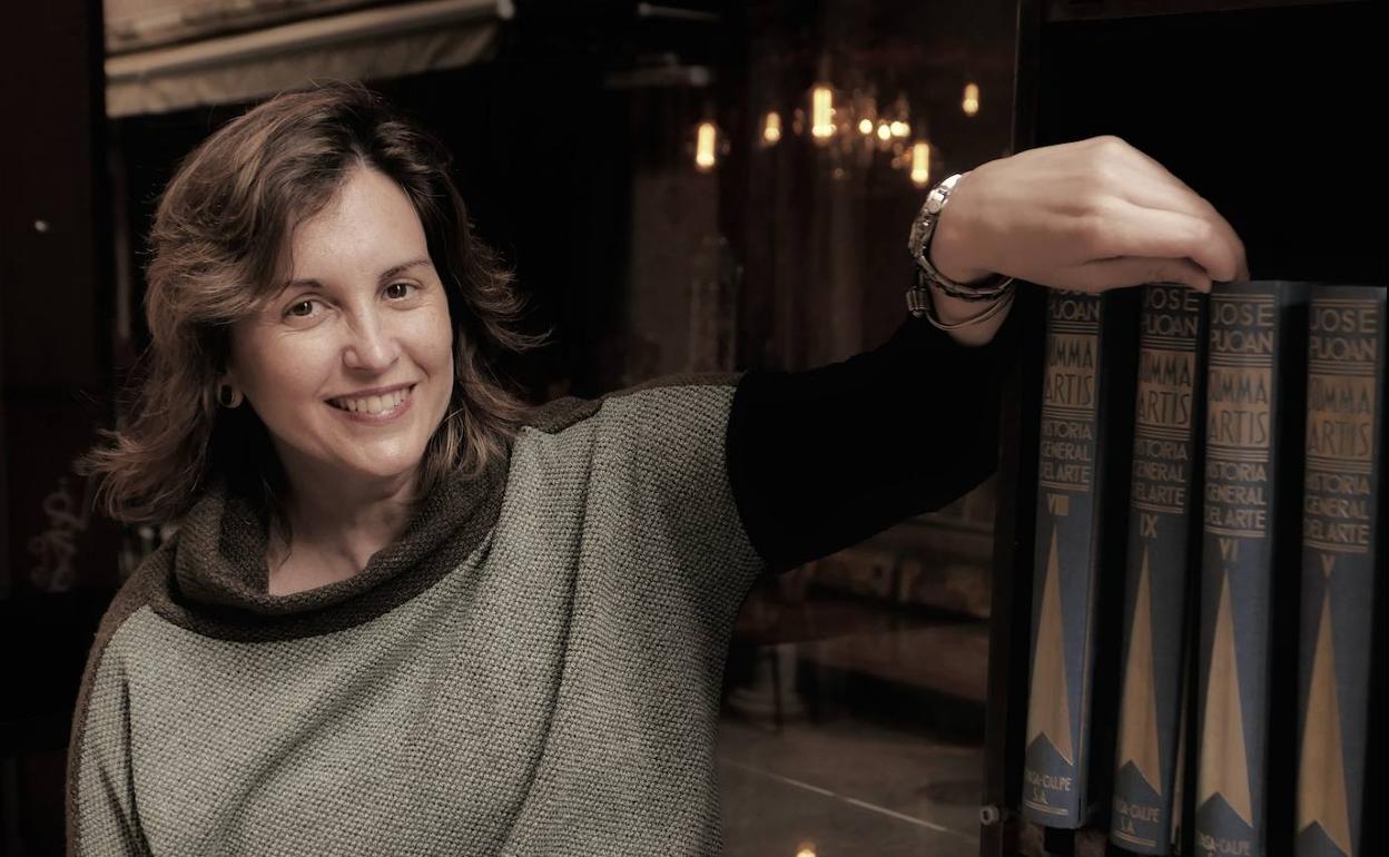 La escritora Lidia Herbada. 