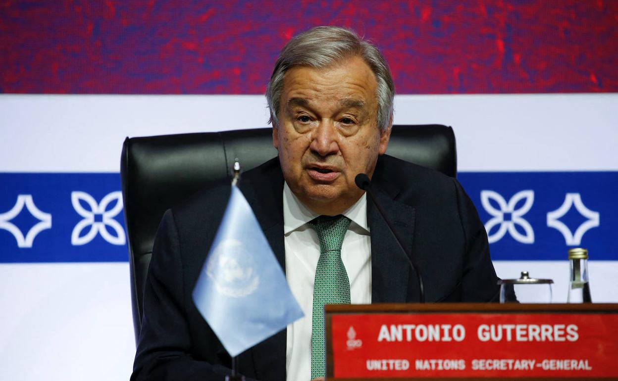 El secretario general de la ONU, António Guterres.