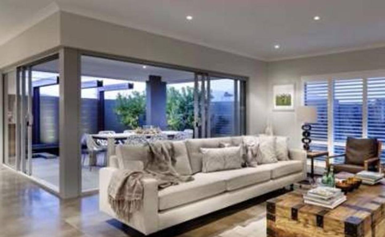 Uno de los salones de la casa. 