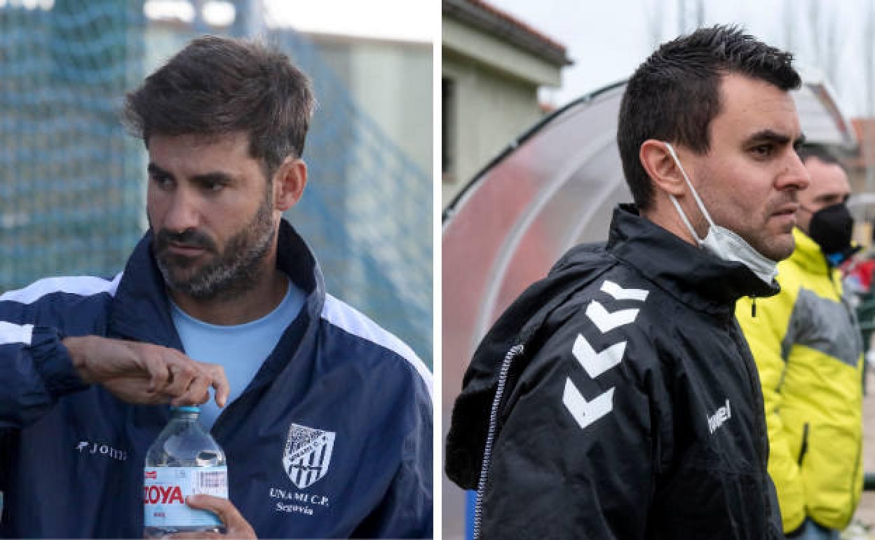 A la izquierda, Gonzalo del Valle; a la derecha, Juan Folgado, nuevo entrenador del Unami.