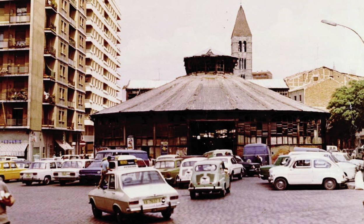 Mercado de Portugalete a principios de los años setenta del siglo XX.