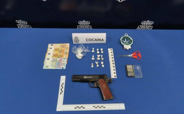 Detenidos con 31 gramos de cocaína y una pistola en Valladolid