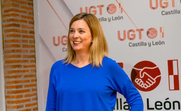 Beatriz García González, secretaria de Enseñanza de UGT Servicios Públicos Castilla y León. 