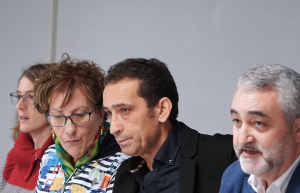 Rueda de prensa en la que los sindicatos anunciaron la convocatoria. 