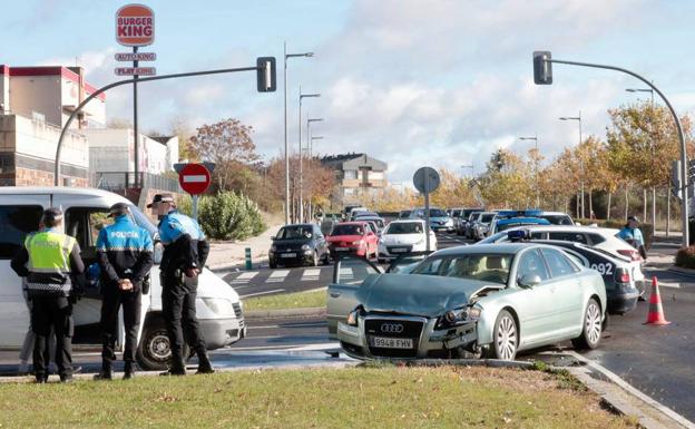 Un rosario de accidentes dejan cinco heridos en Valladolid