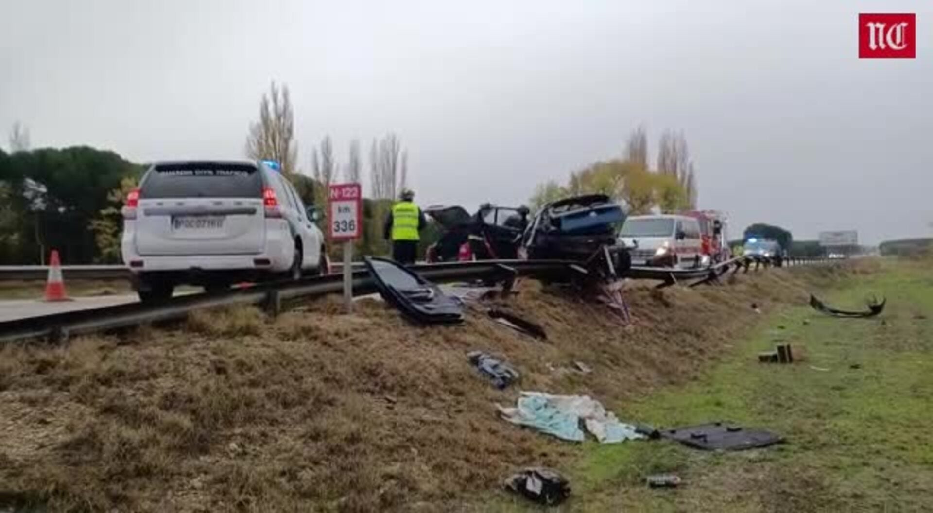 Cuatro personas resultan heridas al colisionar dos turismos en la localidad vallisoletana de Sardón de Duero