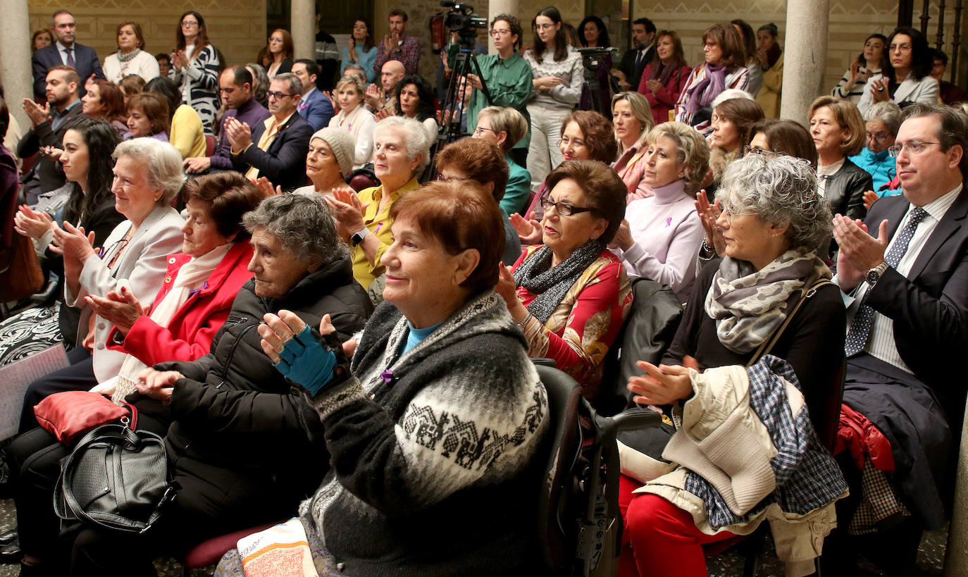 Actos del Día contra la violencia machista en el Ayuntamiento y la Diputación de Segovia. 