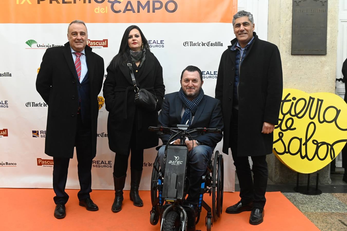 Luis Chico, María Hernández, Francisco Sardón (presidente de predif) y Alberto Plaza (Alcalde de Simancas).