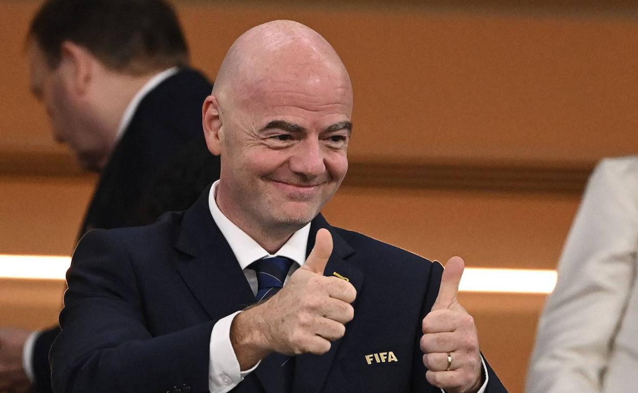 El presidente de la FIFA, Gianni Infantino. 