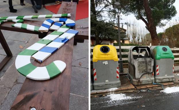 Actos vandálicos en El Espinar y el Real Sitio de San Ildefonso.