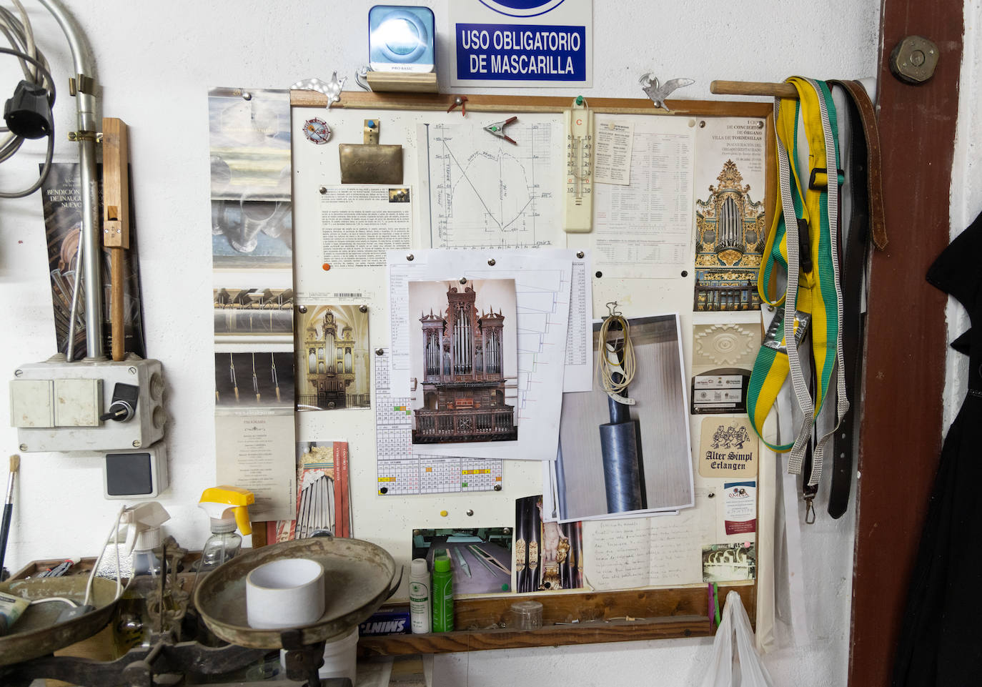 El taller de Joaquín Lois en Tordesillas (Valladolid).