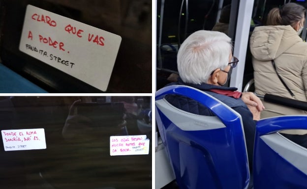 El misterio de las pegatinas con mensaje en los autobuses de Valladolid