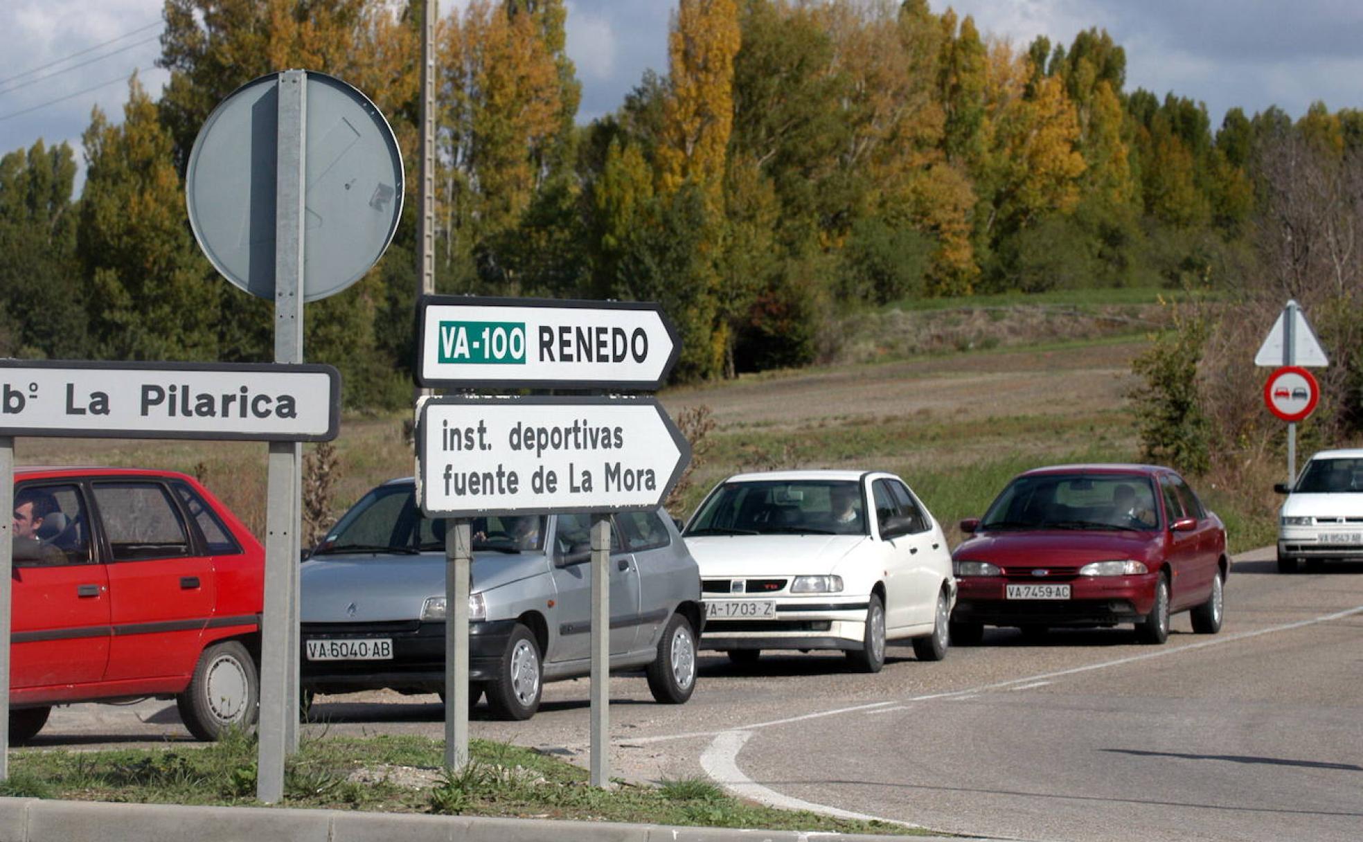 Carretera de Renedo de Esgueva desde Valladolid. 