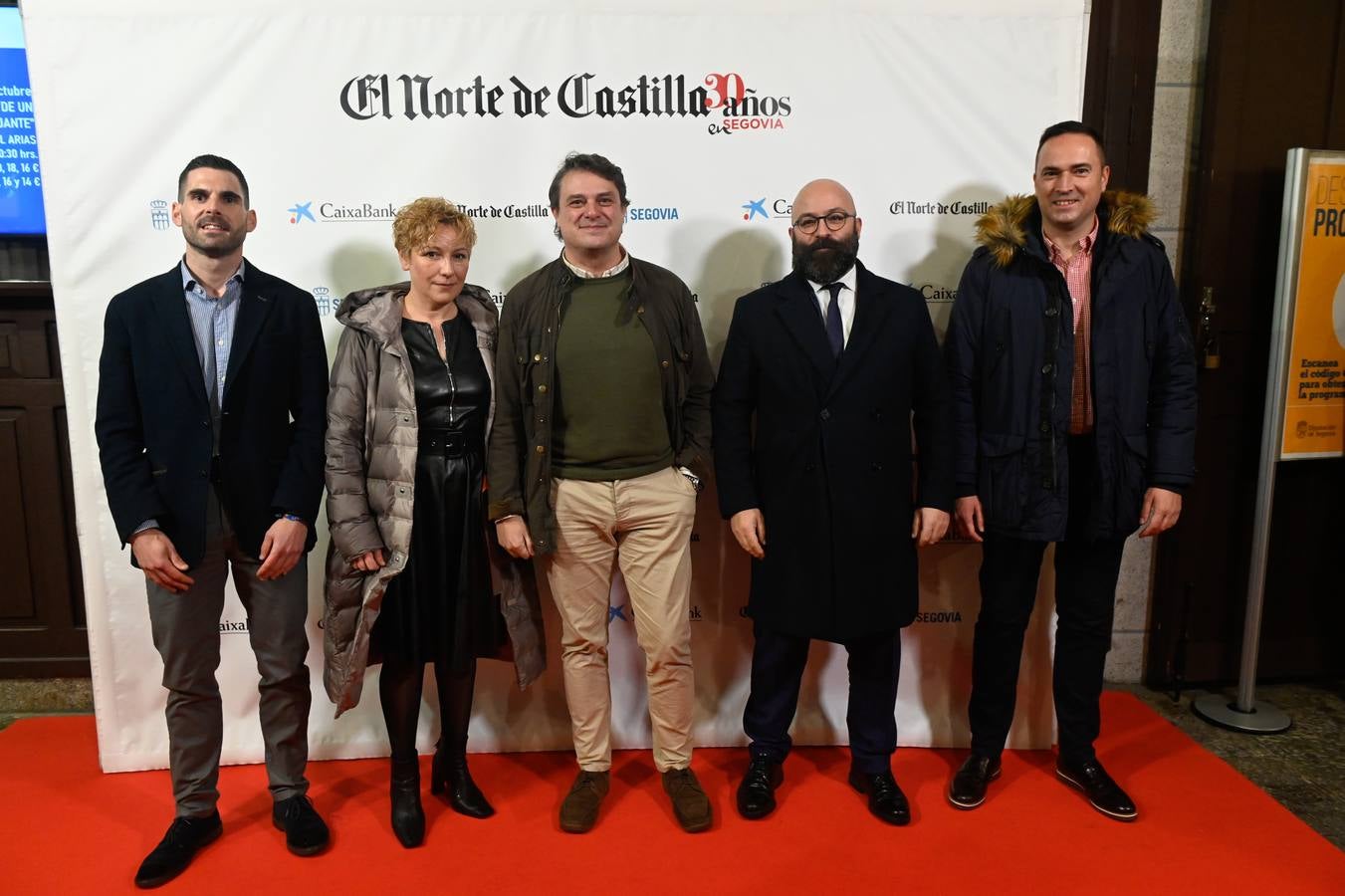 Daniel Sacristán, Cristina Jorge, Domingo Rodríguez y Félix Blanco, Responsables comerciales de El Norte de Castilla con Miguel Ángel Hernández (de la Diputación, en el centro).