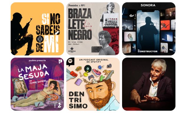 Algunos de los podcasts destacados en la categoría de No Ficción y Conversacional