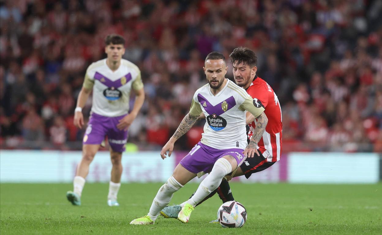 Iván Sánchez, durante el último partido de Liga frente al Athletic de Bilbao.