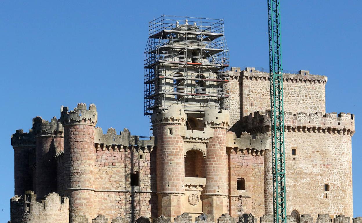 Obras en el castillo de Turégano.