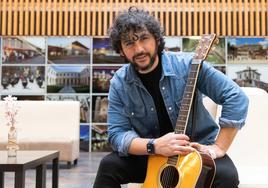 Fran Perea, durante la presentación de la nueva gira en Valladolid.