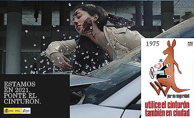 Campaña de la DGT que recuperaba una imagen de la realizada entre 1975 y 1976.
