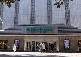 Entrada principal de El Corte Inglés del Paseo de Zorrilla.