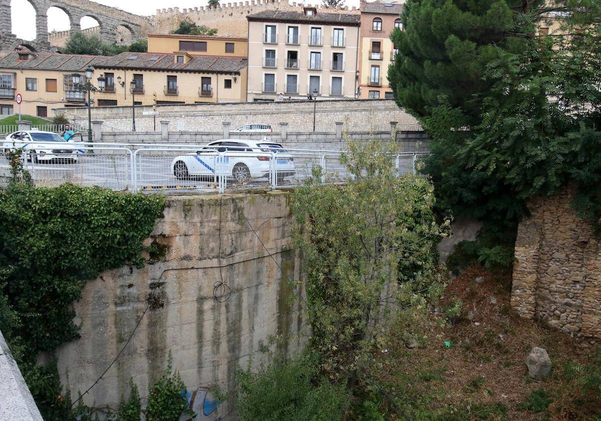 Lugar de la calle Gascos donde está previsto el futuro Centro de Interpretación del Acueducto.