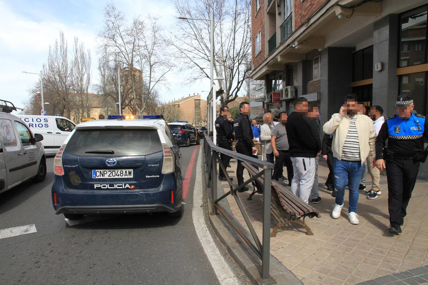 Despliegue policial en Segovia