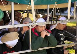 Ensayo del paso de Nuestra Señora de la Esperanza, de la Hermandad Dominicana de Salamanca, de cara a la Semana Santa 2023