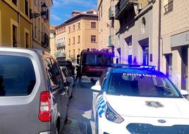 Policía Local y Bomberos, en el lugar del incendio.