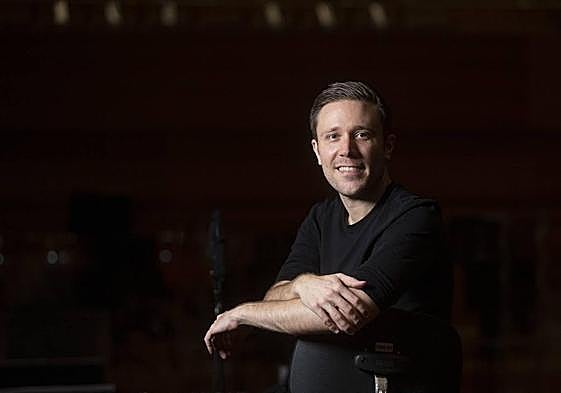 Roberto González-Monjas, en el auditorio Miguel Delibes.