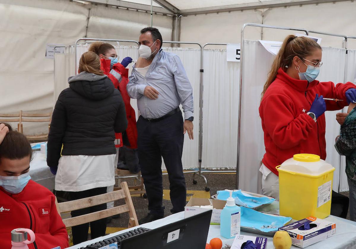 Vacunación doble frente a la gripe y el covid en Palencia.