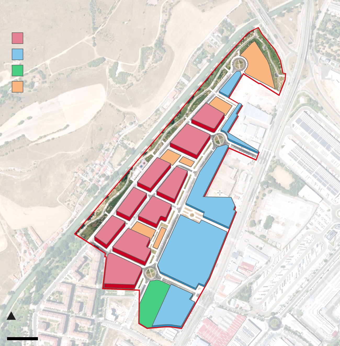 El gráfico muestra la distribución y tipo de uso que tendrá la segunda fase de la ampliación del barrio de La Victoria