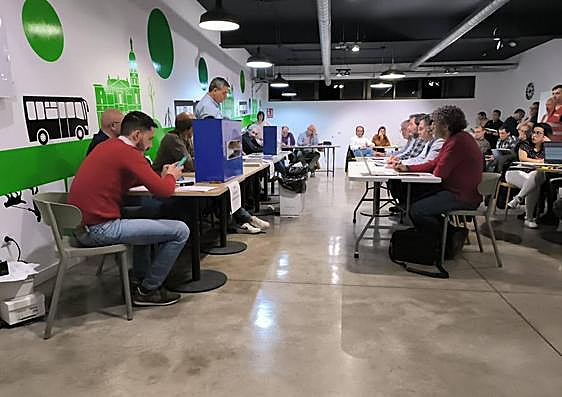 Elecciones sindicales en Auvasa celebradas este jueves.