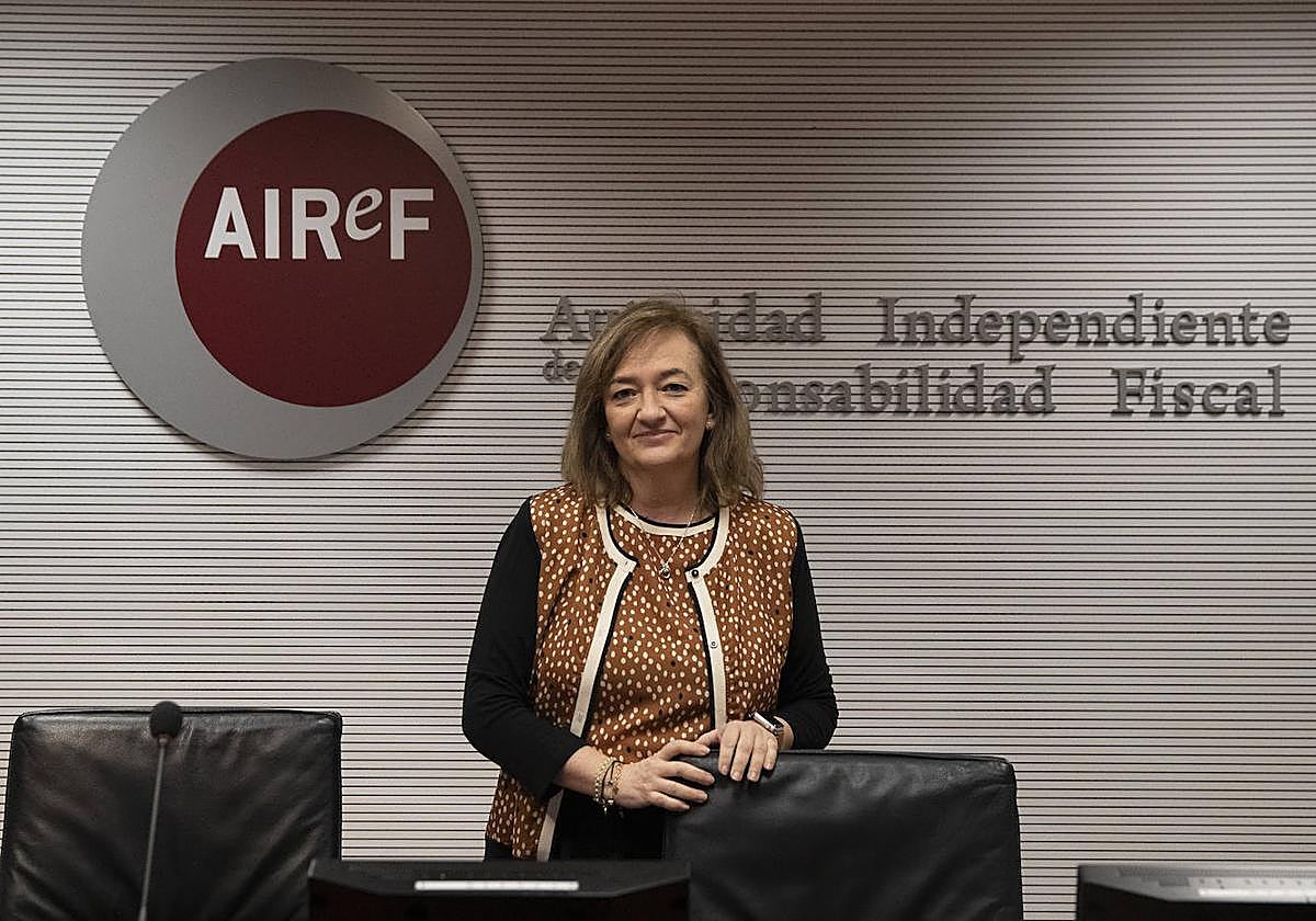 La presidenta Autoridad Independiente de Responsabilidad Fiscal (AIReF), Cristina Herrero.