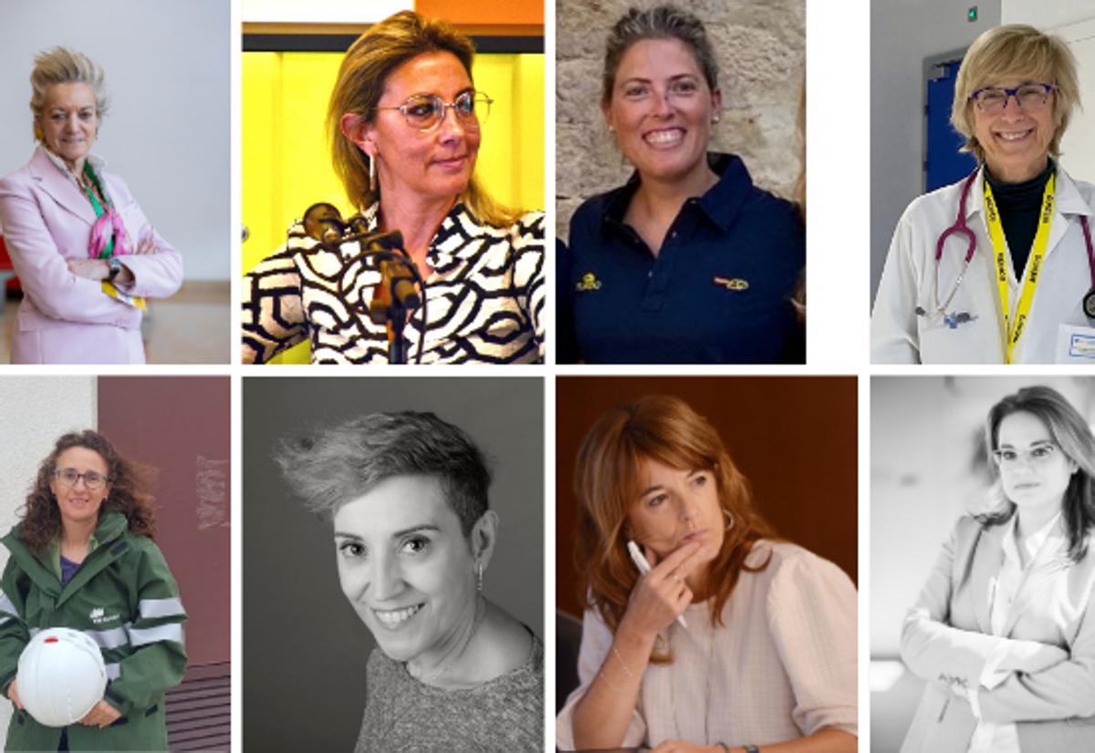 María Luisa Segoviano, Pilar Llácer, Laura López, Lola Caballero, Noemí Valiente, Marta de la Riva, Eva Morón y Belén Gallegos.