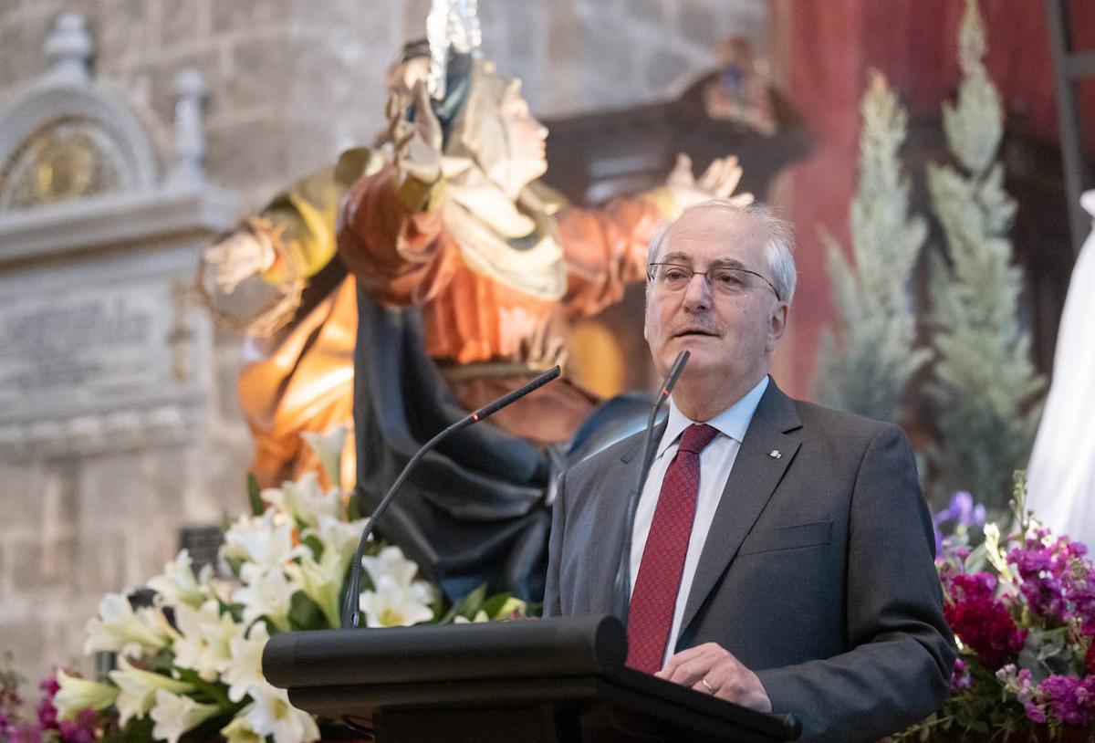 Francisco Fonseca, durante el pregón en la Catedral.