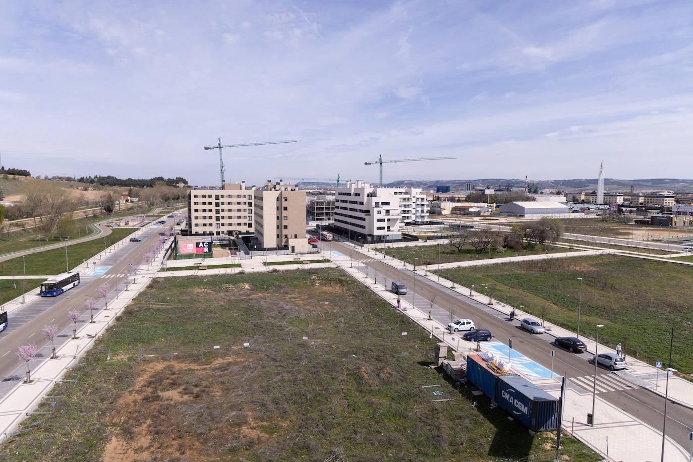 Nuevas construcciones de viviendas en la Carretera Burgos