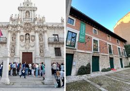 La plaza de la Universidad y la casa de Miguel de Cervantes