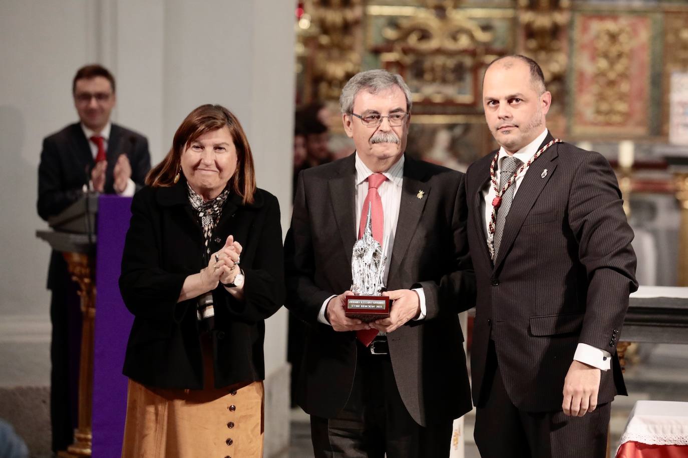 José Miguel Román, premiado con el Lázaro Gumiel por su dedicación a la Semana Santa