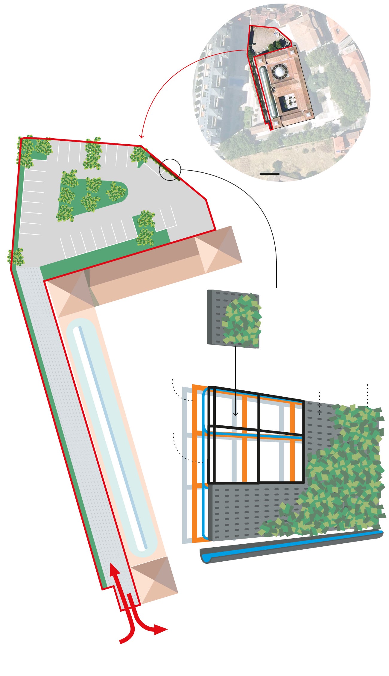 Proyecto de pavimentación en la biblioteca pública del estado