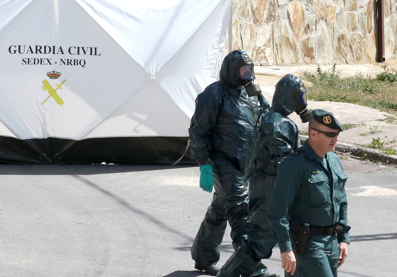 Operativo de la Guardia Civil para esclarecer las muertes en Carbonero de Ahusín