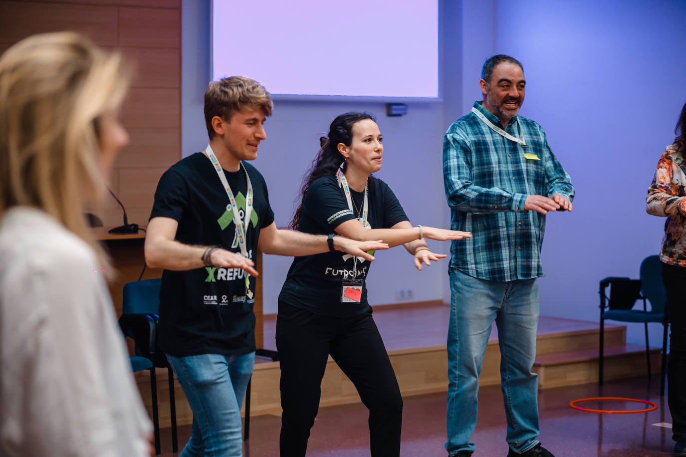 Un instante del taller Fomentar la Participación infantil de Fútbol Más