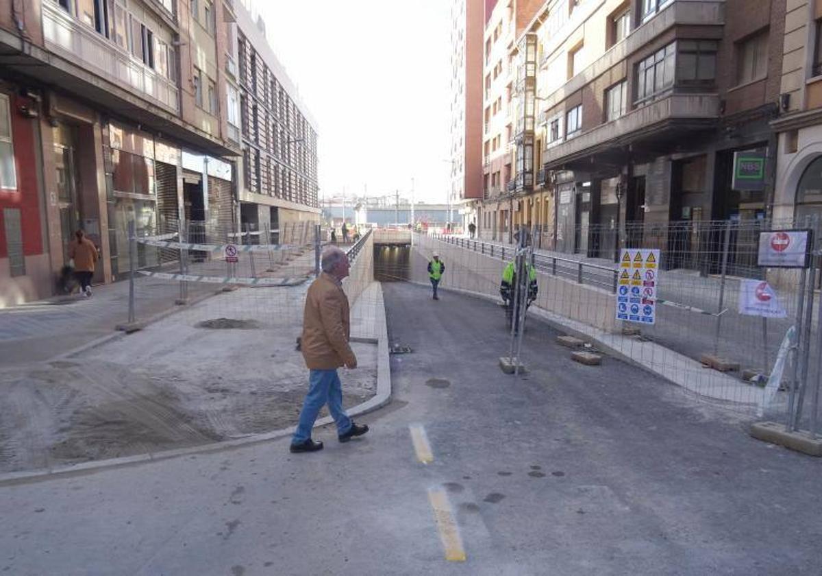 Obras en el túnel de Panaderos, el pasado 10 de marzo.