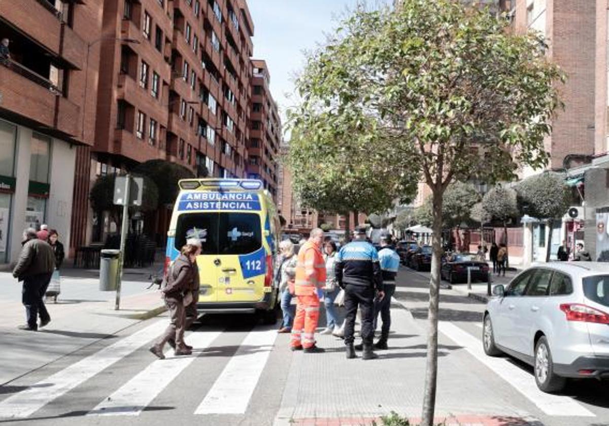 Atropello en la calle Estadio de Valladolid.