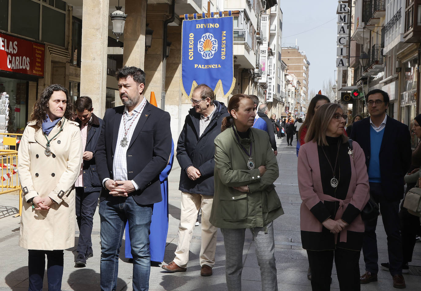 La procesión infantil del Divino Maestro por las calles de Palencia