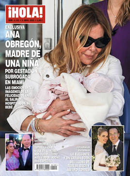 Portada de la revista 'Hola' de esta semana con la imagen de Ana Obregón y su hija.