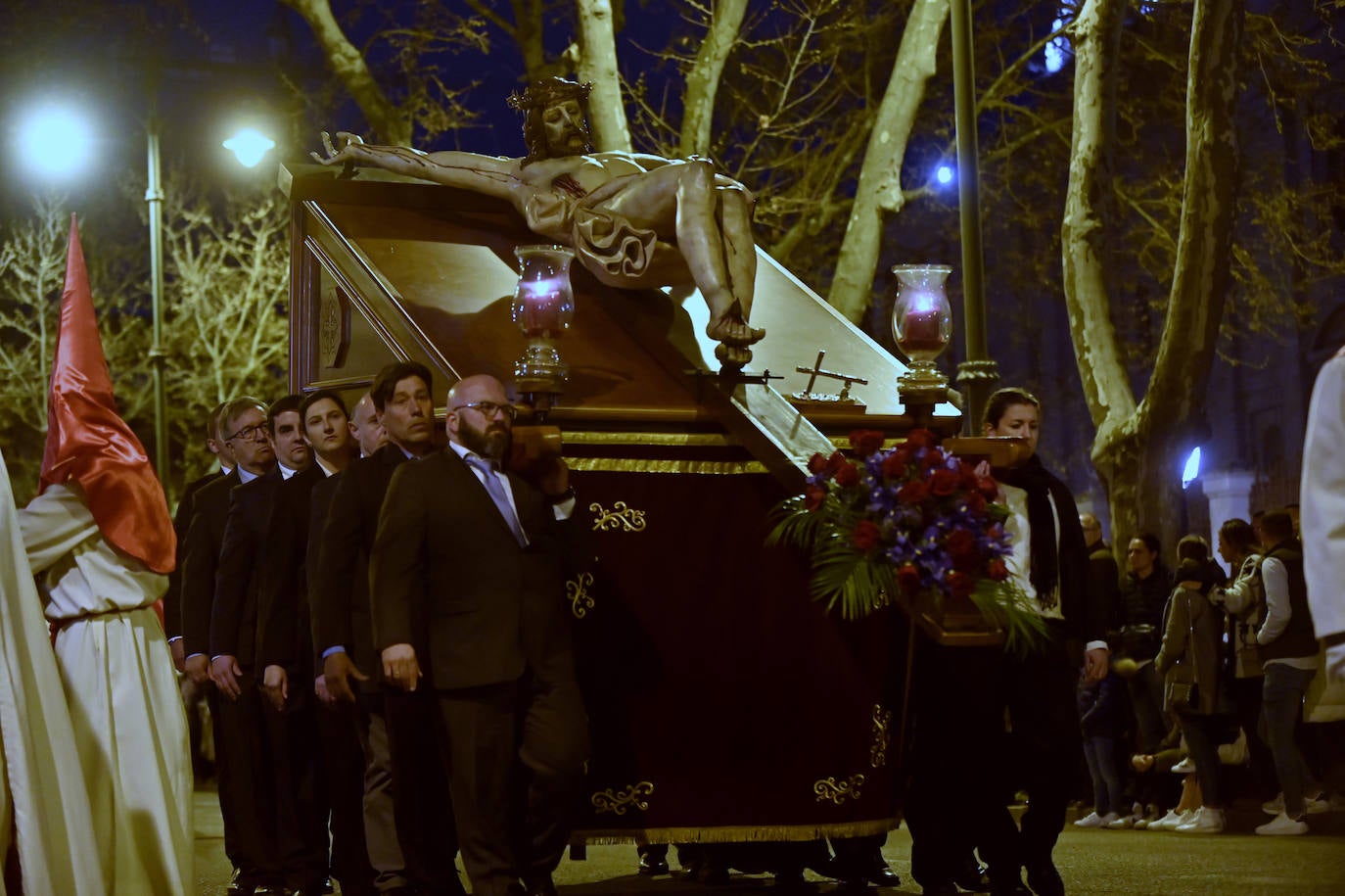 Traslado del Cristo de los Trabajos en Valladolid